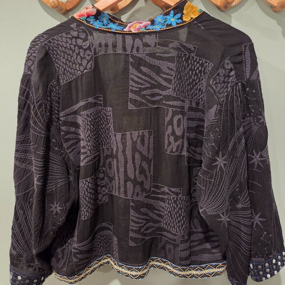 NWT Johnny Was Nera Kimono in Starbright black size S - Picture 3 of 5